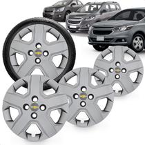 Kit 4 Calotas Modelo Spin 2013 a 2016 Cobalt 2013 a 2020 Cubo Padrão Aro 15 Prata Emblema 51mm Grid Kit 4 Calotas Modelo Spin 2013 a 2016 Cobalt 2013 a 2020 Cubo Padrão Aro 15 Prata Emblema 51mm Grid