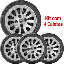 Kit 4 Calotas VW Gol Parati Voyage Saveiro até 2012 Aro 13