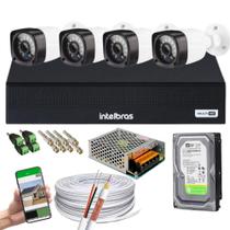 Kit 4 Cam 1080P 2MP Fullhd Dvr Mhdx 3004-C Full Hd C/ Hd - Intelbras