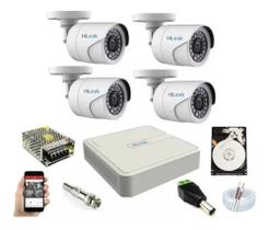 Kit 4 Cam Hilook Full Hd 1080p 2.8mm Dvr 08ch 108g-f1 C/1TB Kit 4 Cam Hilook Full Hd 1080p 2.8mm Dvr 08ch 108g-f1 C/1TB