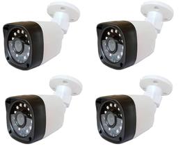 kit 4 Câmera Bullet 4x1 Hd 720p Lente 2,8mm Infra 20 Metros