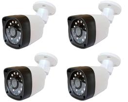 kit 4 Câmera Bullet 4x1 Hd 720p Lente 2,8mm Infra 20 Metros