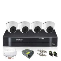 Kit 4 Camera de Segurança intelbras Infravermelho Dome Full Hd Dvr Mhdx 4ch