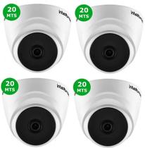 kit 4 Câmera de segurança Intelbras VHL 1120 D 3,6mm 20m com resolução de 1MP visão noturna kit 4 Câmera de segurança Intelbras VHL 1120 D 3,6mm 20m com resolução de 1MP visão noturna