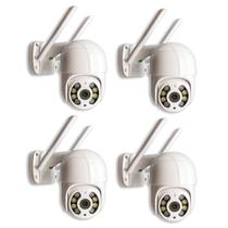 Kit 4 Câmera Externa IP Prova D'água Infravermelho Externa Wifi HD Kit 4 Câmera Externa IP Prova D'água Infravermelho Externa Wifi HD