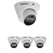 Kit 4 Câmera IP 2 Megapixels 2.8mm 20m PoE VIP 1220 D FULL COLOR Intelbras