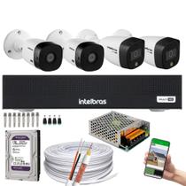 Kit 4 Cameras 02 cam 1220 Full Color 02 cam 1220B Full HD Intelbras Dvr 3004-C, Purple 1TB Kit 4 Cameras 02 cam 1220 Full Color 02 cam 1220B Full HD Intelbras Dvr 3004-C, Purple 1TB