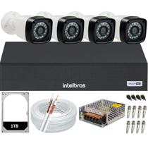 Kit 4 Câmeras 1080p 2mp Full hd Dvr Mhdx 3104c 1TB Kit 4 Câmeras 1080p 2mp Full hd Dvr Mhdx 3104c 1TB