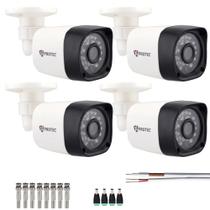 Kit 4 Câmeras Bullet Full Hd 1080p 2Mp Com Cabo e Conectores Kit 4 Câmeras Bullet Full Hd 1080p 2Mp Com Cabo e Conectores