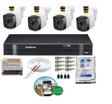 Kit 4 Câmeras De Segurança 2 MP Full Hd 1080p Dvr Intelbras mhdx Full Hd C/HD 500GB Kit 4 Câmeras De Segurança 2 MP Full Hd 1080p Dvr Intelbras mhdx Full Hd C/HD 500GB
