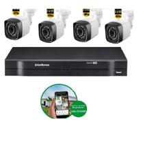 Kit 4 Câmeras De Segurança 2 MP Full Hd 1080p Dvr Intelbras mhdx Full Hd S/HD