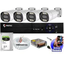 kit 4 Câmeras De Segurança Colorida Dia Noite Full Color 1080p Dvr 4 Canais Full Hd Cabo E Hd 1tb kit 4 Câmeras De Segurança Colorida Dia Noite Full Color 1080p Dvr 4 Canais Full Hd Cabo E Hd 1tb