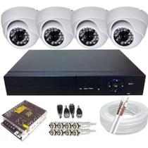Kit 4 Câmeras De Segurança Hd 720p Dvr 4 Canais Multi Hd