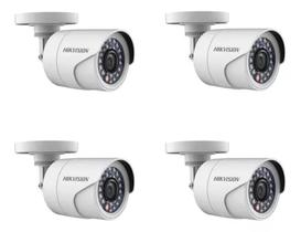 Kit 4 Câmeras De Segurança Hikvision Ds-2ce16c0t-irpf(2.8mm) Kit 4 Câmeras De Segurança Hikvision Ds-2ce16c0t-irpf(2.8mm)
