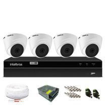 Kit 4 Câmeras de Segurança Intelbras Dome 1080p