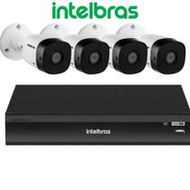 Kit 4 Cameras de Segurança Intelbras Full Hd 1220 Dvr inteligente 8ch Imhdx 3108
