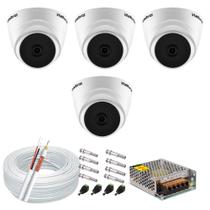 Kit 4 Câmeras de Segurança Intelbras Vhl 1120d + 1 Fontes 5amp 12v + Cabo e Conectores