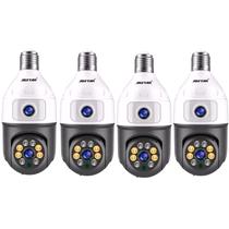 Kit 4 Câmeras De Segurança interna e Externa Wife Smart Ip Lente Dupla 360 Full Hd Vigilancia Comercial Residencial