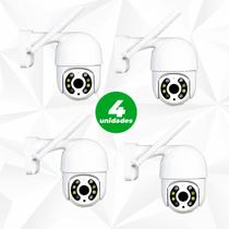 Kit 4 Câmeras De Segurança Ip Wi-Fi À Prova D'água Full HD