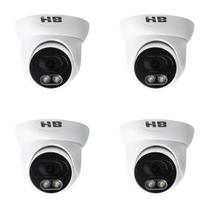 Kit 4 cameras dome starcolor hb707 4x1 3.6mm 2mp led hb tech Kit 4 cameras dome starcolor hb707 4x1 3.6mm 2mp led hb tech