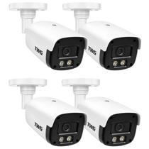 Kit 4 cameras externa/interna 20m 4x1 star plus imagens noturnas coloridas 2,8mm