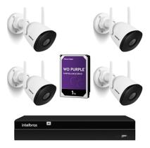 Kit 4 Câmeras Externas Wi-fi Nvr 1404 Hd 1tb Purple Intelbra Kit 4 Câmeras Externas Wi-fi Nvr 1404 Hd 1tb Purple Intelbra