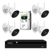 Kit 4 Câmeras Externas Wi-fi Nvr 1404 Intelbra 4 Canais C/Hd 1tb Kit 4 Câmeras Externas Wi-fi Nvr 1404 Intelbra 4 Canais C/Hd 1tb