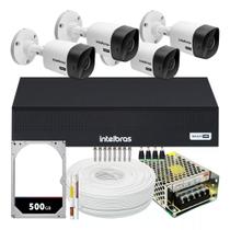 Kit 4 Câmeras Intelbras 1120b Dvr 4 Canais Com Hd Completo Kit 4 Câmeras Intelbras 1120b Dvr 4 Canais Com Hd Completo