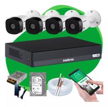 Kit 4 Câmeras Intelbras 1120b Dvr 4 Canais Lançamento - INELBRAS Kit 4 Câmeras Intelbras 1120b Dvr 4 Canais Lançamento - INELBRAS