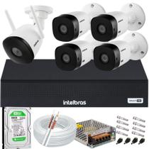 Kit 4 Câmeras Intelbras Full Hd 1220b Dvr 4 Canais 1004c 500gb + 1 Câmera De Video Wi-fi Mibo Im5 Kit 4 Câmeras Intelbras Full Hd 1220b Dvr 4 Canais 1004c 500gb + 1 Câmera De Video Wi-fi Mibo Im5
