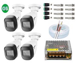 Kit 4 Câmeras Intelbras Infravermelho 30m Vhd 1230 B Assessórios