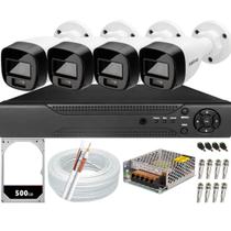Kit 4 Câmeras Intelbras VHD 1120b Full Color Dvr 4ch Hd 500gb 50m Cabo Kit 4 Câmeras Intelbras VHD 1120b Full Color Dvr 4ch Hd 500gb 50m Cabo