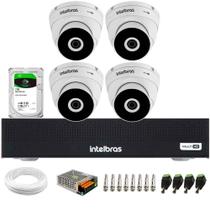 Kit 4 Câmeras Intelbras VHD 3230 D G7 Dome Full HD 1080p Visão Noturna de 30m IP67 + Dvr Intelbras MHDX 1104-C 4 Canais + HD 1TB BarraCuda