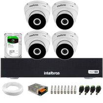 Kit 4 Câmeras Intelbras VHD 3230 D G7 Dome Full HD 1080p Visão Noturna de 30m IP67 + DVR Intelbras MHDX 3004-C 4 Canais + HD 2TB BarraCuda