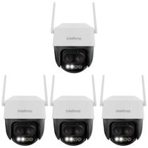 Kit 4 Câmeras Inteligente Wi-Fi 2 Megapixels Full HD IR 56m 360 iM7+ ZOOM FULL COLOR Intelbras