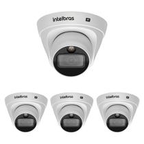 Kit 4 Câmeras IP 2 Megapixels 2.8mm 20m PoE VIP 1220 D FULL COLOR G4 Intelbras