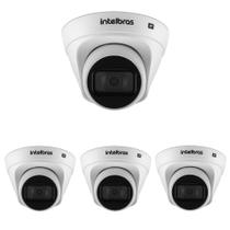 Kit 4 Câmeras IP 4 Megapixels 2.8mm 30m Inteligência de Vídeo VIP 1430 D G2 Intelbras