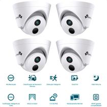 KIT 4 Câmeras IP Interna TP-Link VIGI C440I 4MP Com Infravermelho (Lente 2.8MM) TURRET TPN0393 Formato:KIT KIT 4 Câmeras IP Interna TP-Link VIGI C440I 4MP Com Infravermelho (Lente 2.8MM) TURRET TPN0393 Formato:KIT