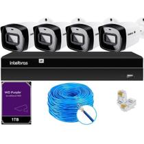 Kit 4 Câmeras IP Vipc 1230B Intelbras NVD 1404P HD 1TB Purple Kit 4 Câmeras IP Vipc 1230B Intelbras NVD 1404P HD 1TB Purple