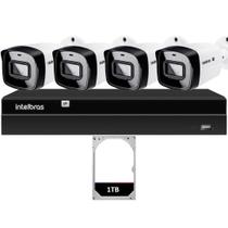 Kit 4 Câmeras IP Vipc 1230B Intelbras NVD 1404P HD 1TB Kit 4 Câmeras IP Vipc 1230B Intelbras NVD 1404P HD 1TB
