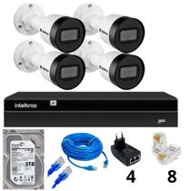 Kit 4 câmeras IP Vipc 1230B Nvd 1404 intelbras C/hd 3TB Kit 4 câmeras IP Vipc 1230B Nvd 1404 intelbras C/hd 3TB