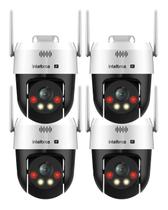 Kit 4 Câmeras IP Wi-Fi Intelbras VIPW 1300 MINI SD Speed Dome Kit 4 Câmeras IP Wi-Fi Intelbras VIPW 1300 MINI SD Speed Dome