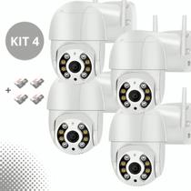 Kit 4 Câmeras Ip Wifi A8 Hd Infravermelho Visão Noturna