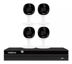 kit 4 Câmeras Mibo Sem Fio Imx C Full Hd 1080p Nvr 4ch Intelbras