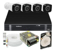 Kit 4 Cameras Segurança 1080p Full Hd Dvr Intelbras 4ch C/hd 1 TB