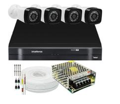 Kit 4 Cameras Segurança 1080p Full Hd Dvr Intelbras 4ch S/hd Kit 4 Cameras Segurança 1080p Full Hd Dvr Intelbras 4ch S/hd
