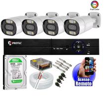 Kit 4 Câmeras Segurança Colorida Dia Noite Full Color 2mp 1080p 20m Infra Dvr 4 Canais Cloud 500gb Kit 4 Câmeras Segurança Colorida Dia Noite Full Color 2mp 1080p 20m Infra Dvr 4 Canais Cloud 500gb