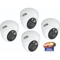 Kit 4 Câmeras Segurança Dome Jetcolor Full Hd Colorido PPA
