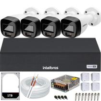 Kit 4 Câmeras Segurança Intelbras Full Color vhd 1120b Dvr 4ch Full Hd 1TB colorido dia e noite Kit 4 Câmeras Segurança Intelbras Full Color vhd 1120b Dvr 4ch Full Hd 1TB colorido dia e noite