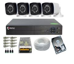 Kit 4 Câmeras Segurança Monitore Sua Casa Celular 24 Horas
